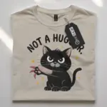 shirt – natural not a hugger cat tee