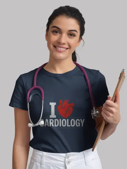 Navy Lifestyle Heart Health T-Shirt for Healthcare Professionals