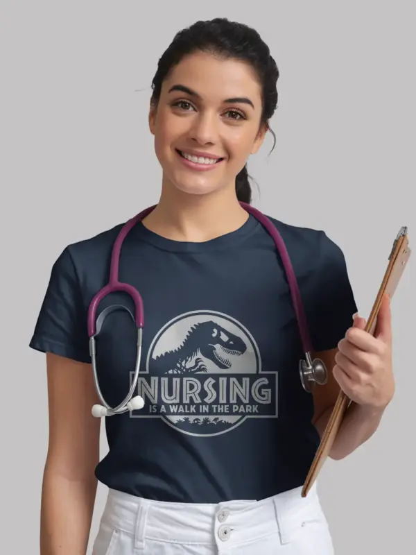 Navy Sarcastic Nurse Shirt