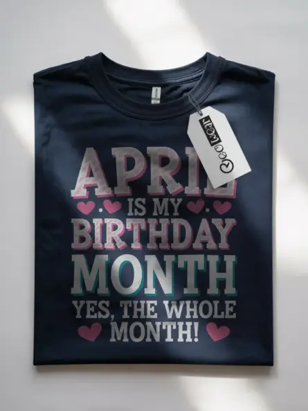 april is my birthday month shirt