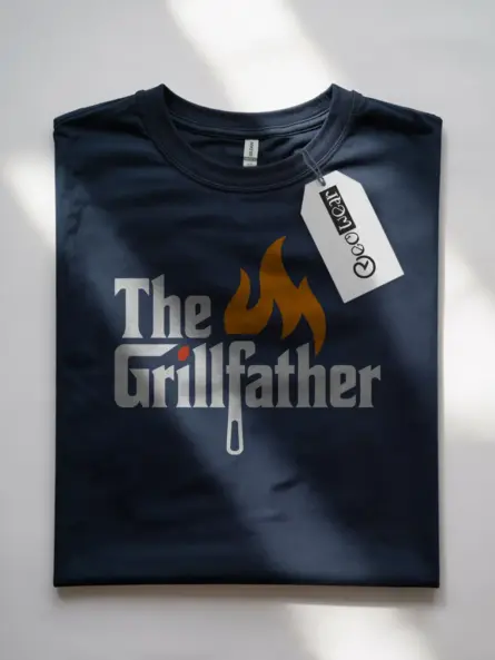 navy grillfather t shirt for dad lifestyle dad bbq moment