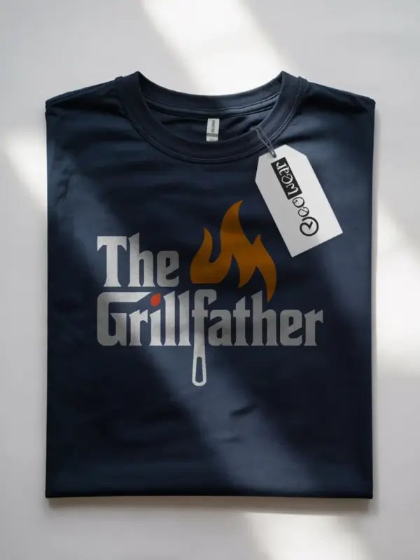 navy grillfather t shirt for dad lifestyle dad bbq moment