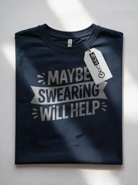 Maybe Swearing Will Help T-Shirt Adults - Image 11