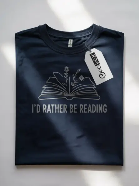 Minimalist Book Lover T-Shirt for Women - Image 4