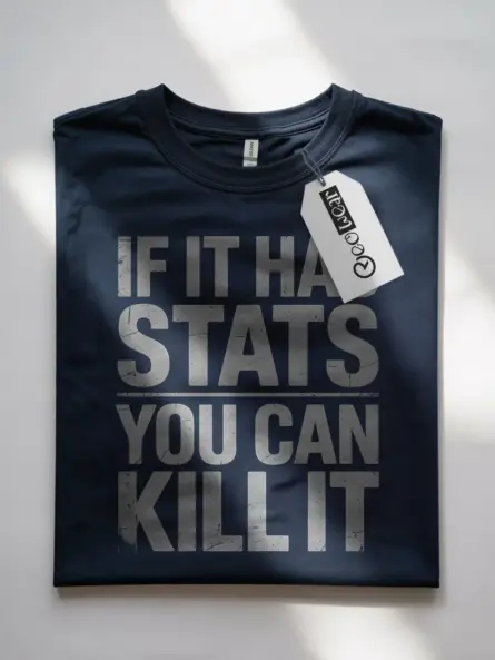 RPG Stats T-Shirt – If It Has Stats You Can Kill It Tee - Image 7