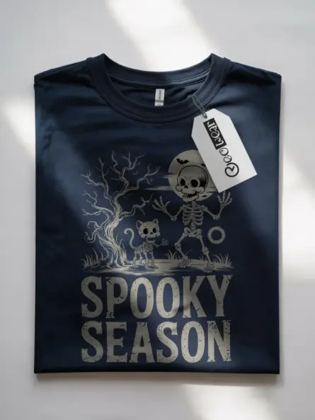 Adorable Spooky Season Ghost T-Shirt – Family-Friendly Halloween Fun - Image 7