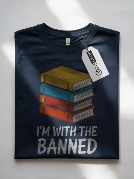 Bold Banned Books Shirt – Vintage Reader Humor Tee for Book Lovers - Image 7