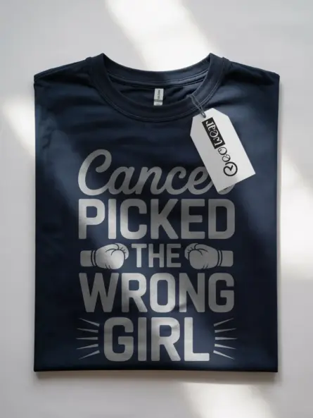 Cancer Picked the Wrong Girl Shirt – Bold Survivor Fighter Tee - Image 7