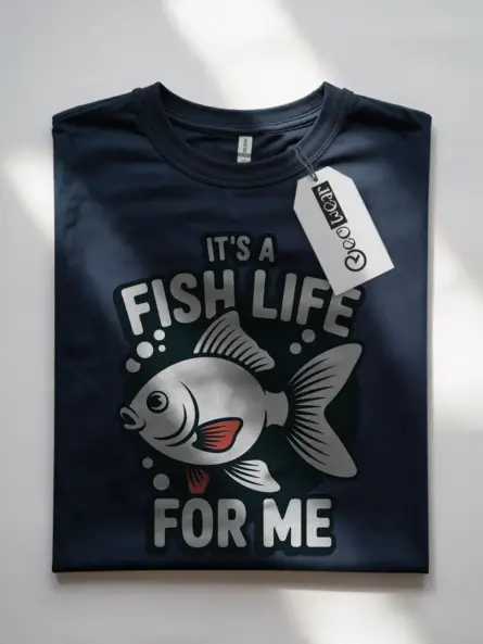 Fish Life T-Shirt – Cute Retro Graphic Tee for Ocean Lovers - Image 7