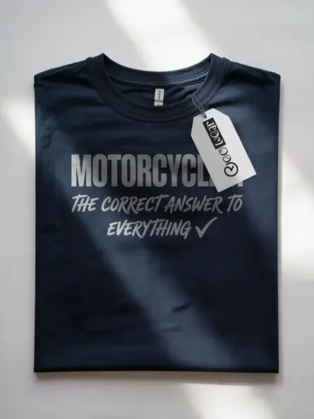 Motorcycles Answer It All – Funny Motorcycle t-Shirt for Riders - Image 7