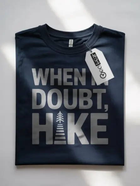 Inspirational Hiking Sayings T-Shirt for Nature Wellness Fans - Image 7