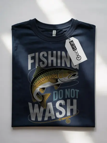 Lucky Fishing Shirt Do Not Wash – Bold Vintage Trout Tee - Image 7