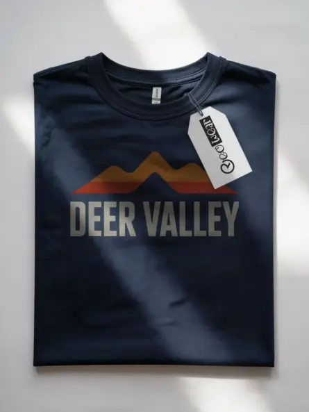 Minimalist Deer Valley Vintage T-Shirt for Retro Mountain Lovers - Image 7