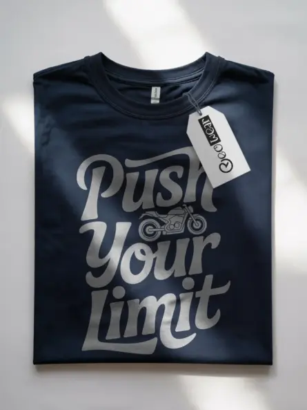 Push Your Limit Motorcycle Quote TShirt – Bold Biker Inspiration Tee - Image 7