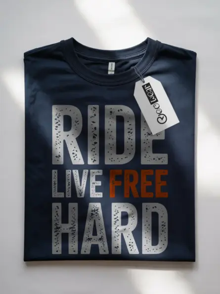 Ride Free Shirt – Bold Adventure Biker Graphic Tee - Image 7