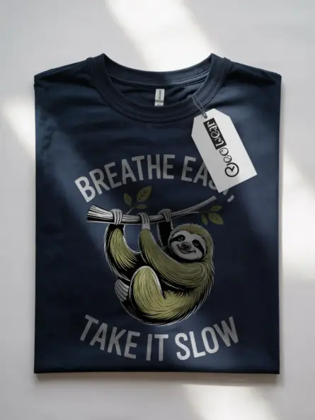 Sloth Relaxation Shirt – Calming Animal Tee for Mindful Living - Image 4