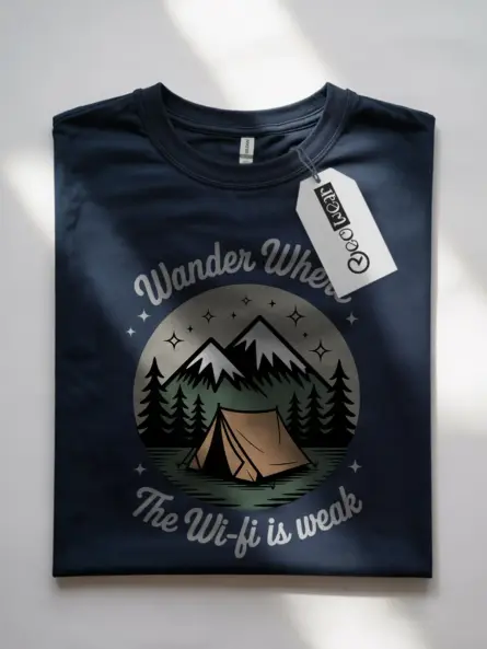 Wander Where The Wi-fi Is Weak T-Shirt - Image 7