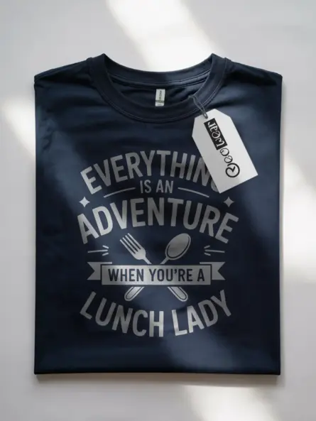 Playful Adventure Lunch Lady T-Shirt - Image 7