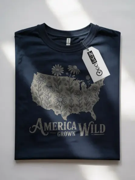 America Grown Wild Map Tee – America Wildflower T-Shirt - Image 7