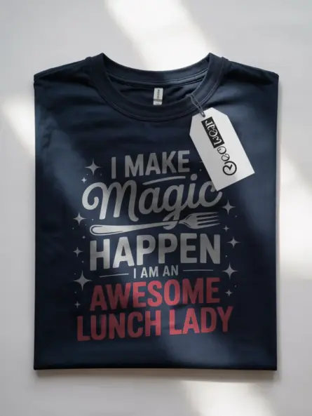 Awesome Lunch Lady T-Shirt for School Staff - Image 7