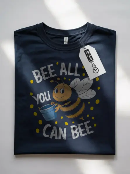Bee All You Can Bee Shirt – Cheerful Motivational Pun Graphic Tee - Image 7