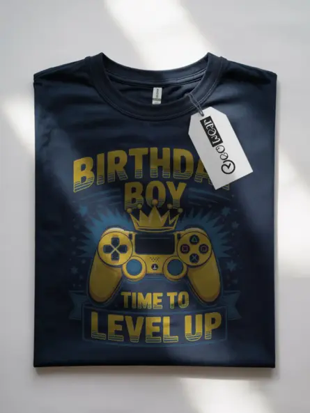 Gamer Birthday Boy T-Shirt – Level Up - Image 10
