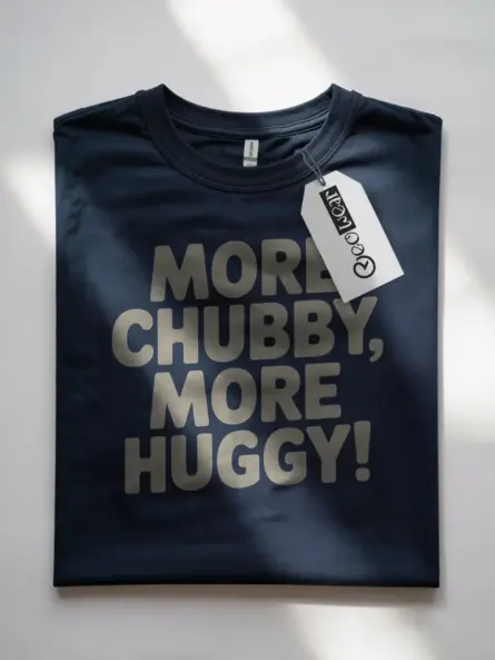 Body Positive Chubby Huggy T-Shirt – Plus Size Self Love Tee - Image 7