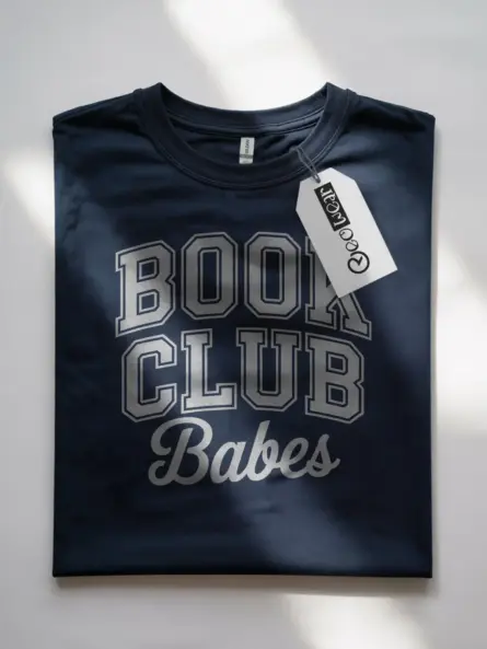 Book Club Babes T-Shirt – Retro Collegiate Tee for Readers - Image 7