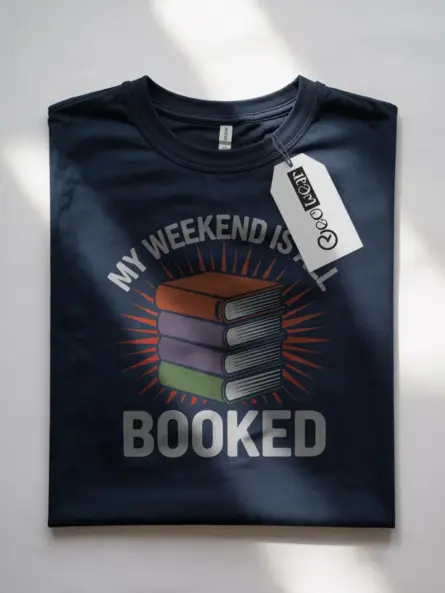 Cozy Book Lover T-Shirt for Weekend Readers & Club Gifts - Image 7
