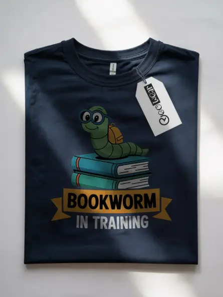 Bookworm Tee – Cute In Training Tee for Kids Who Love Reading - Image 7