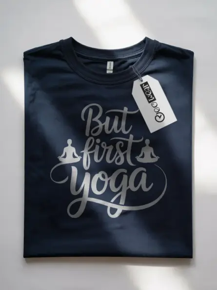Peaceful But First Yoga T-Shirt for Women - Image 7