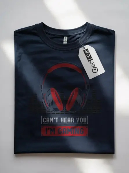 Can’t Hear You I’m Gaming T-Shirt - Image 4