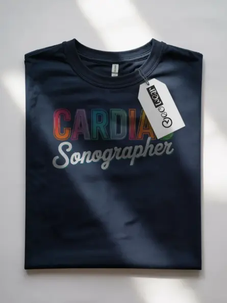 Vibrant Cardiac Sonographer T-Shirt for Echo Techs - Image 4