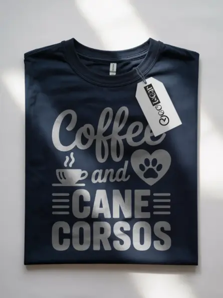 Coffee and Cane Corso T-Shirt – Bold Gift for Dog Lovers - Image 7