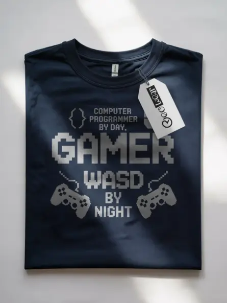 Epic Programmer by Day Gamer by Night T-Shirt - Image 10