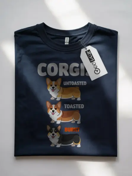 Corgi Meme Shirt with Toasted Dog Humor for Pet Lovers - Image 7