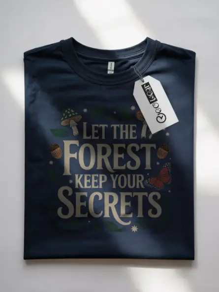 Let the Forest Keep Your Secrets Cottagecore Forest T-Shirt - Image 7