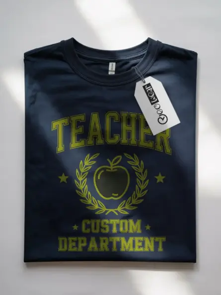 Custom Teacher Shirt – Vintage Collegiate Department Top - Image 7