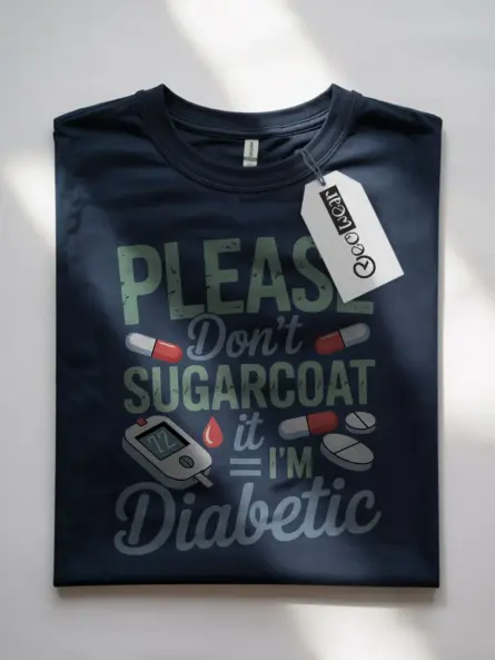 Funny Diabetic Shirt – Please Don’t Sugarcoat It Tee - Image 10