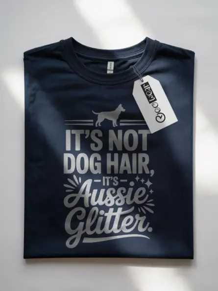 Funny Dog Hair Is My Glitter Shirt – Aussie Sparkle Tee - Image 9
