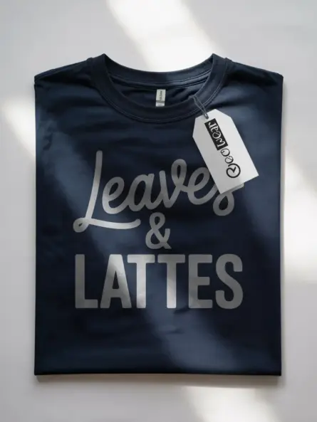 Fall Coffee Shirt – Leaves and Lattes Cozy PSL Tee for Women - Image 10