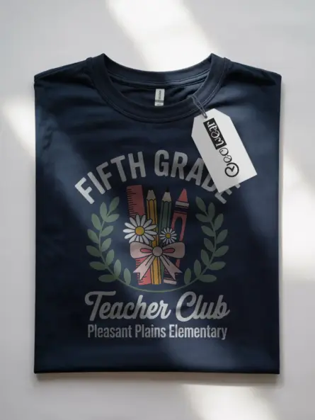 Fifth Grade Teacher Shirt – Vintage Club Spirit Faculty Tee - Image 10