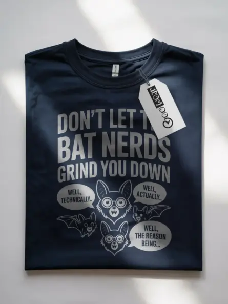 Funny Bat Nerd T-Shirt – “Don’t Let the Bat Nerds” Design - Image 7