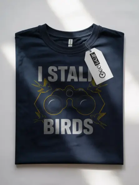 Funny Birdwatcher T-Shirt for Bird Nerds – “I Stalk Birds” Graphic Tee - Image 7