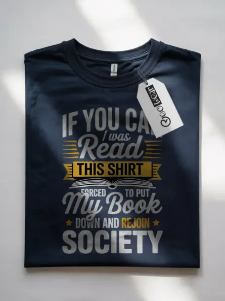 Funny Book Down Shirt for Readers Forced to Rejoin Society - Image 7