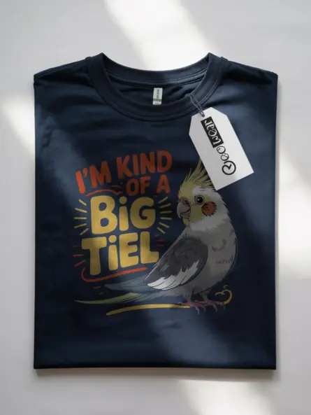 Funny Cockatiel T-Shirt for Parrot Lovers – “I’m Kind of a Big Tiel - Image 7