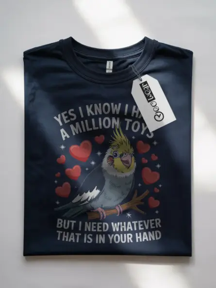 Funny Cockatiel Toys T-Shirt for Bird Moms - Image 7