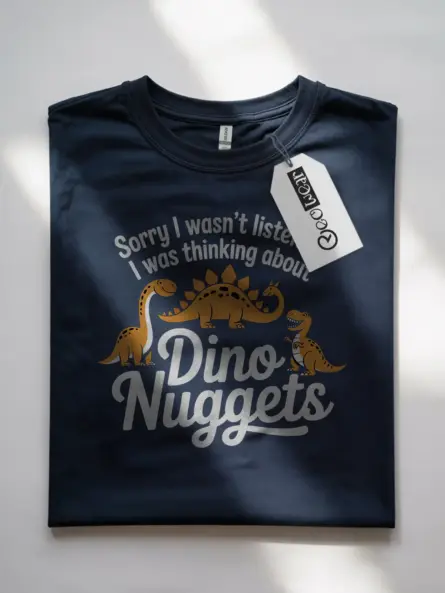 Hilarious Dino Nuggets Graphic Tee – Funny Dinosaur Nugget T-Shirt - Image 7