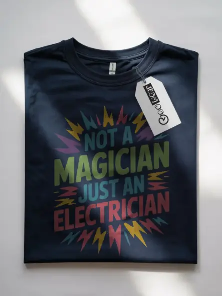 Funny Electrician T-Shirt Gift for Tradesmen - Image 10