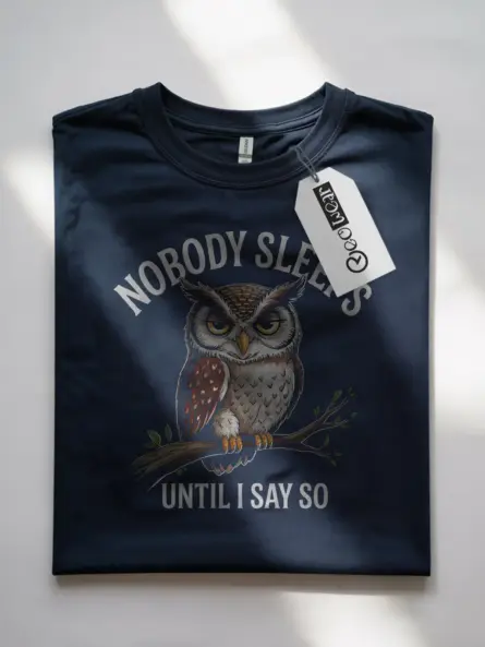 Funny Night Owl T-Shirt for Insomniacs - Image 7